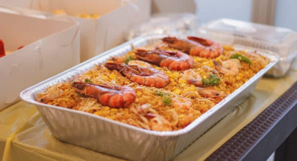 Arroz con camarones especial (20 personas)