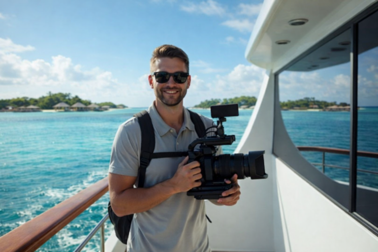 Videographer and drone editing in Cartagena