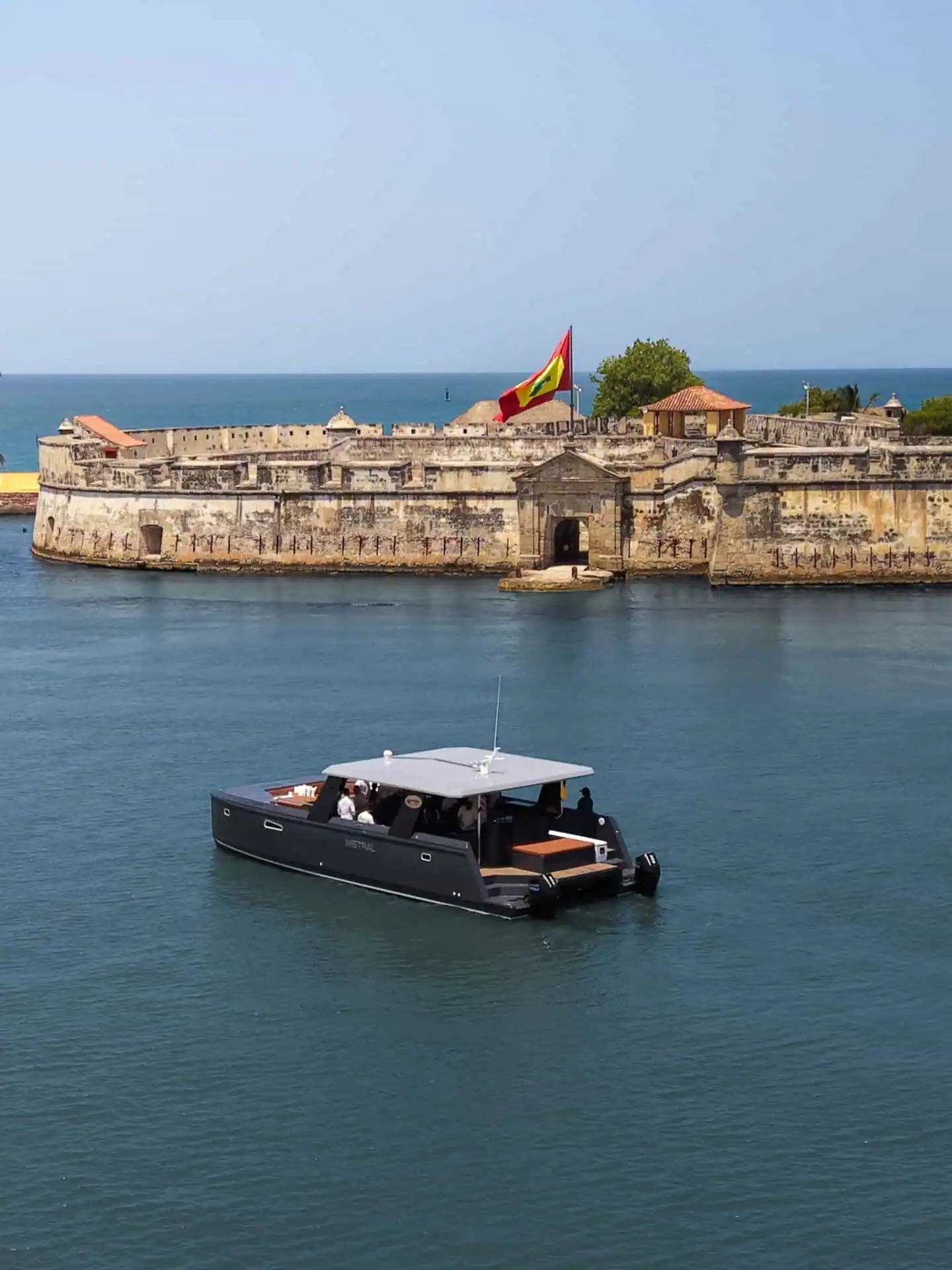 Catamaran in Cartagena, Colombia