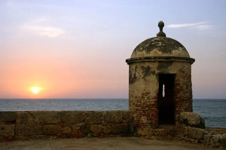 Cartagena Colombia at sunset