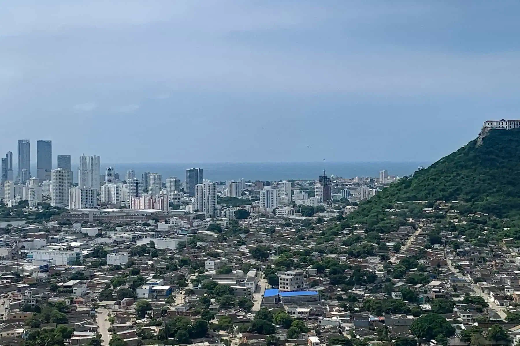 Aerial view of Cartagena Colombia