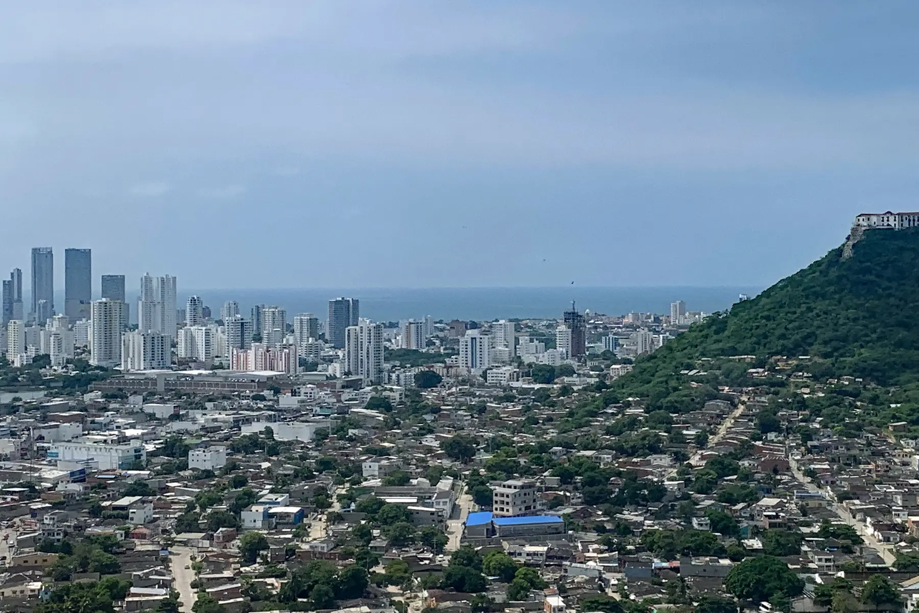 Aerial view of Cartagena Colombia