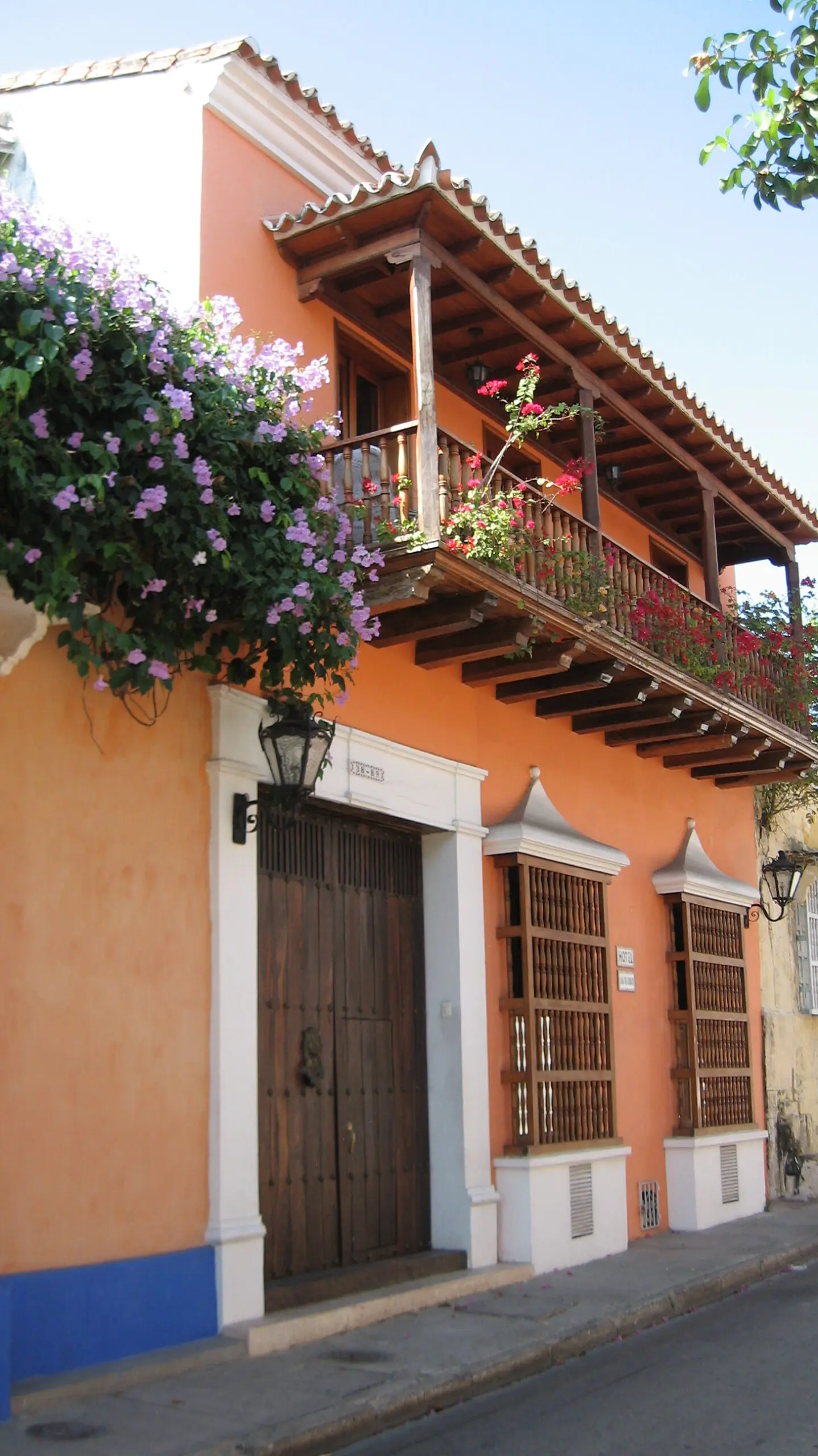 Cartagena historic sector colonial buildings