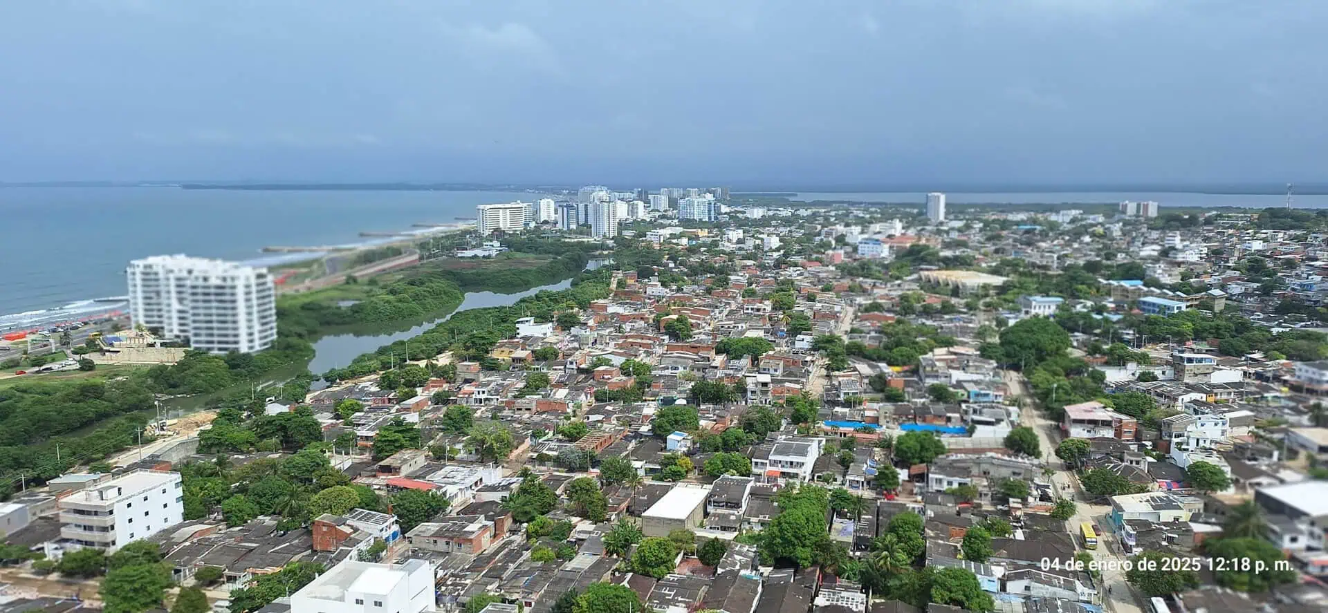 Aerial view of Cartagena tour scene