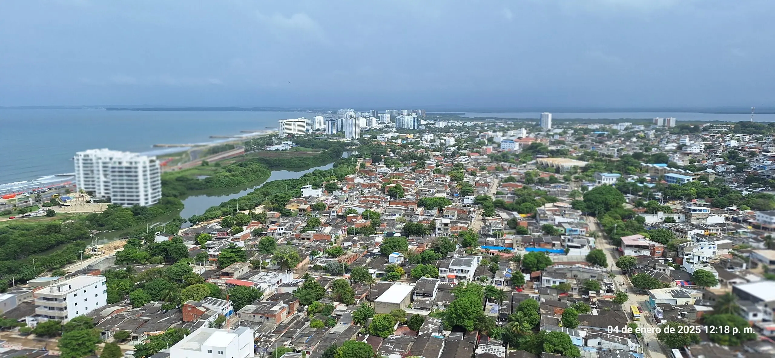 Aerial view of Cartagena tour scene
