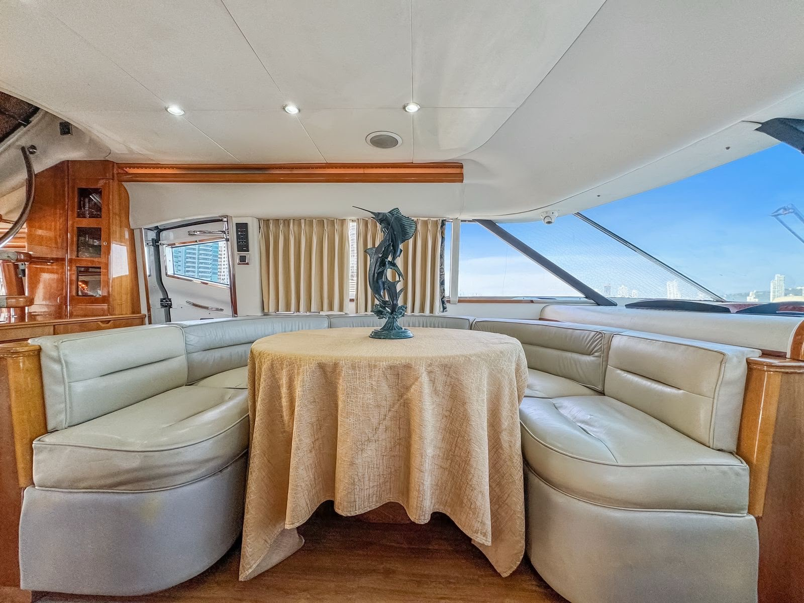Master stateroom aboard the 70' Viking