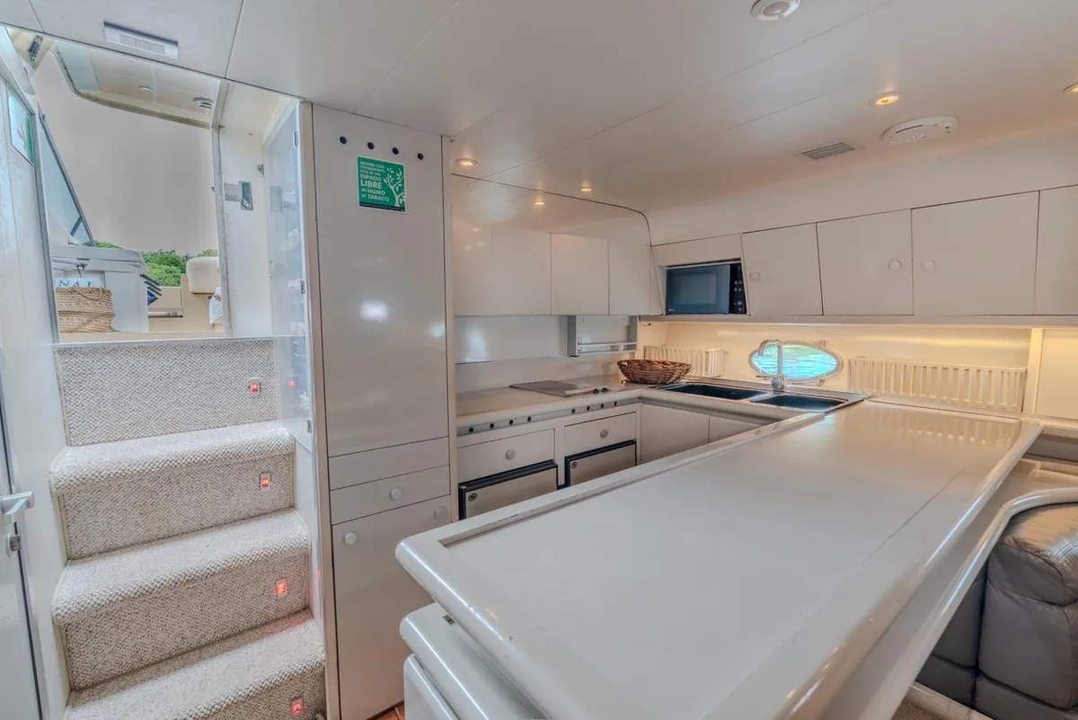 Stateroom comfort aboard the yacht
