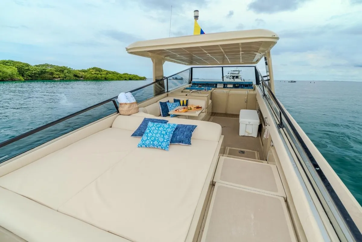 Bathroom detail aboard the yacht
