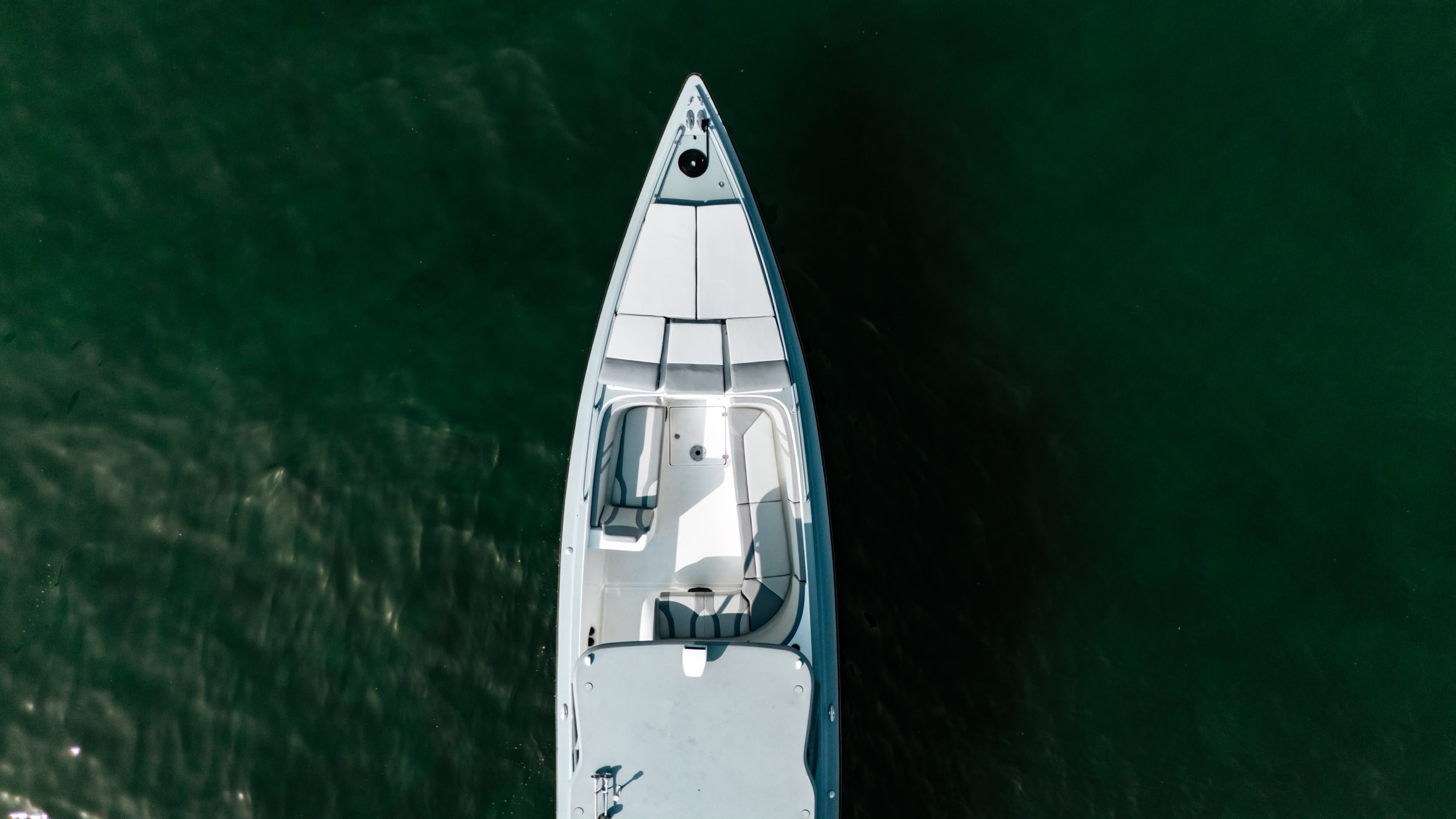 Top aerial of the bow sun loungers
