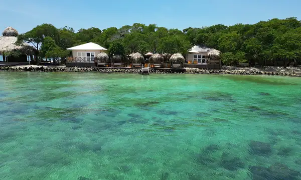 Island and reef views near the villa