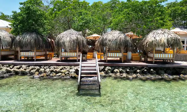 Island and reef views near the villa